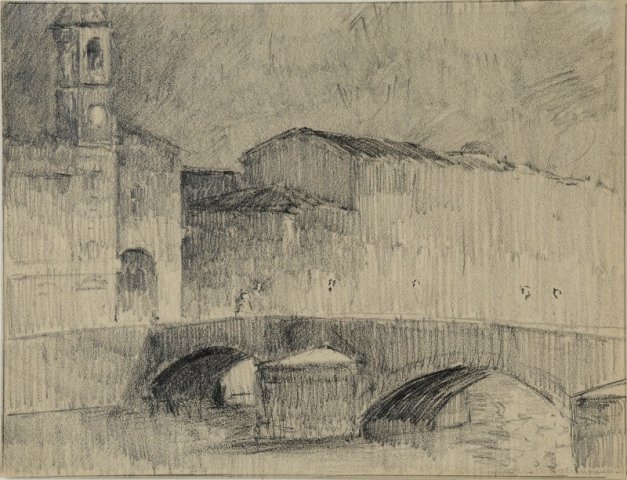 1915 - Ponte di Mezzo a Pisa